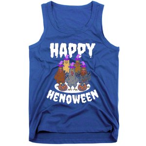 Happy Henoween Hen Chicken Farm Halloween Cute Gift Tank Top