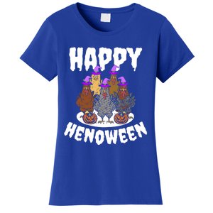 Happy Henoween Hen Chicken Farm Halloween Cute Gift Women's T-Shirt