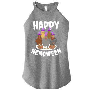 Happy Henoween Hen Chicken Farm Halloween Cute Gift Women's Perfect Tri Rocker Tank