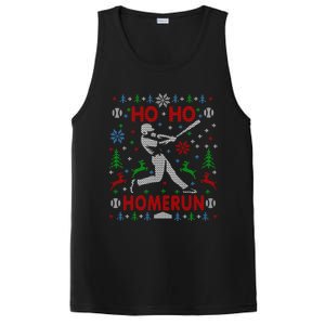 Ho Ho Homerun Baseball Ugly Christmas Party Hitter Gift PosiCharge Competitor Tank