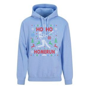 Ho Ho Homerun Baseball Ugly Christmas Party Hitter Gift Unisex Surf Hoodie