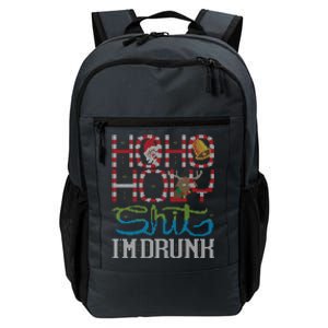 Ho Ho Holy Shit IM Drunk Santa Claus Ugly Christmas Sweater Funny Gift Daily Commute Backpack