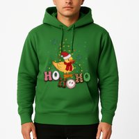 Ho Ho Ho Duck Funny Christmas Lights Gift Hoodie