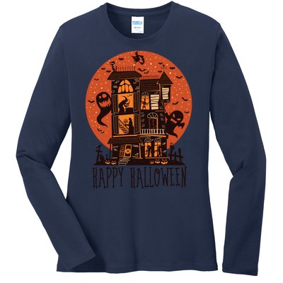 Happy Halloween Ladies Long Sleeve Shirt