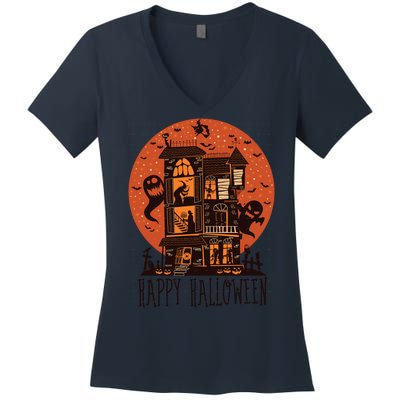 Happy Halloween Women's V-Neck T-Shirt