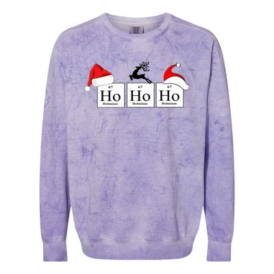 Ho Ho Ho A Very Scientific Christmas Science Christmas Gift Colorblast Crewneck Sweatshirt