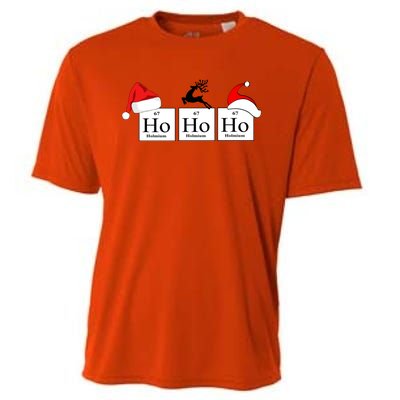 Ho Ho Ho A Very Scientific Christmas Science Christmas Gift Cooling Performance Crew T-Shirt