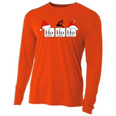 Ho Ho Ho A Very Scientific Christmas Science Christmas Gift Cooling Performance Long Sleeve Crew