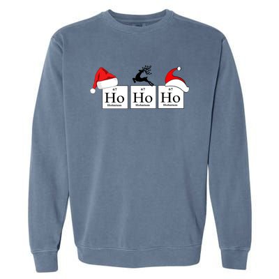 Ho Ho Ho A Very Scientific Christmas Science Christmas Gift Garment-Dyed Sweatshirt