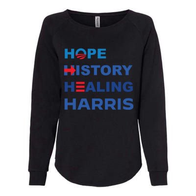 Hope History Healing Harris Womens California Wash Sweatshirt