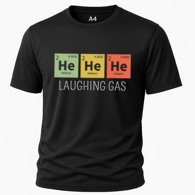 He He He Helium Laughing Gas Funny Chemistry Elements Cooling Performance Crew T-Shirt
