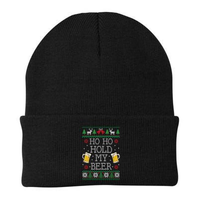Ho Ho Hold My Beer Christmas Ugly Sweater Gift Beanie