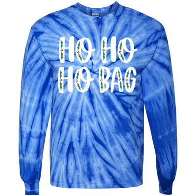 Ho Ho Ho Bag Funny Christmas Gift Tie-Dye Long Sleeve Shirt