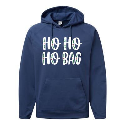 Ho Ho Ho Bag Funny Christmas Gift Performance Fleece Hoodie