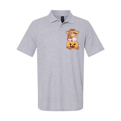 Happy Hallothanksmas Holiday Cats Softstyle Adult Sport Polo