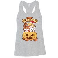 Happy Hallothanksmas Holiday Cats Women's Racerback Tank