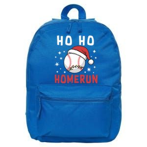 Ho Ho Homerun Christmas Baseball Player Santa Hat Great Gift 16 in Basic Backpack