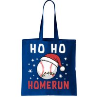 Ho Ho Homerun Christmas Baseball Player Santa Hat Great Gift Tote Bag