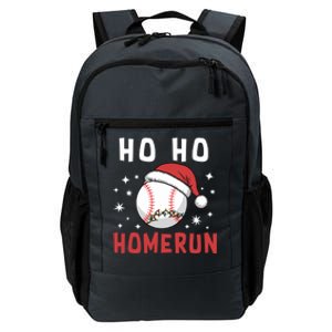 Ho Ho Homerun Christmas Baseball Player Santa Hat Great Gift Daily Commute Backpack