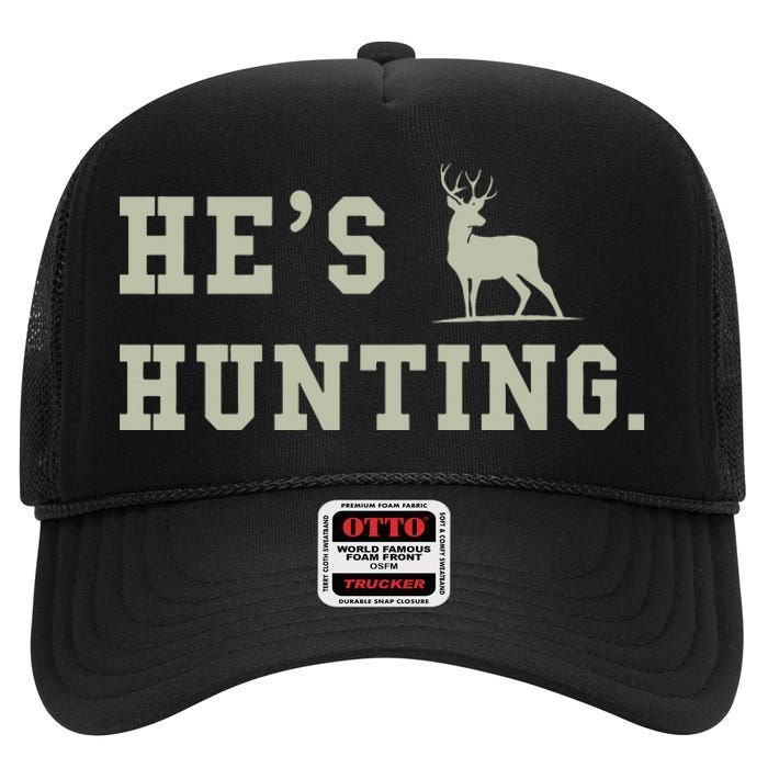 Hes Hunting High Crown Mesh Back Trucker Hat