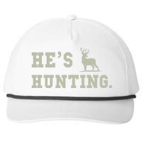 Hes Hunting Snapback Five-Panel Rope Hat