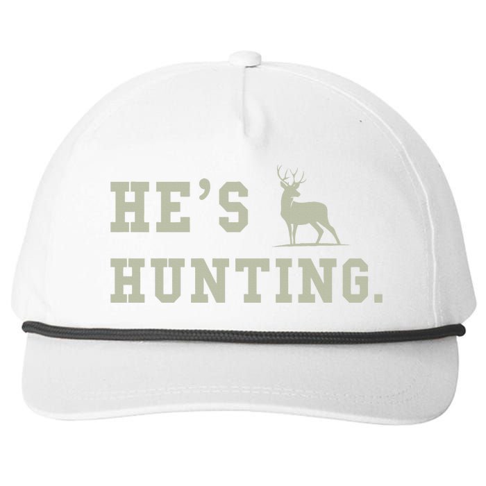 Hes Hunting Snapback Five-Panel Rope Hat