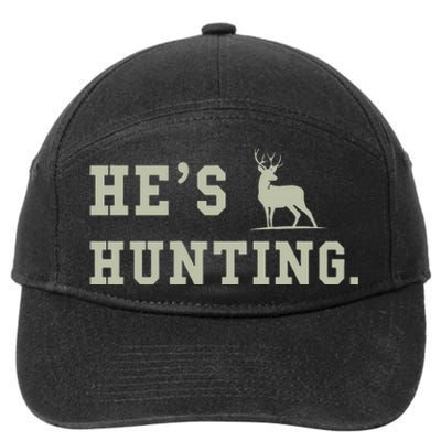 Hes Hunting 7-Panel Snapback Hat