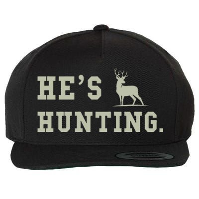 Hes Hunting Wool Snapback Cap