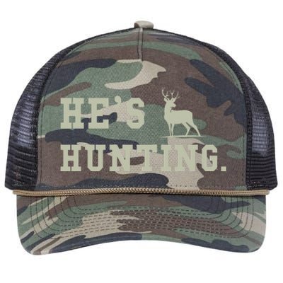 Hes Hunting Retro Rope Trucker Hat Cap