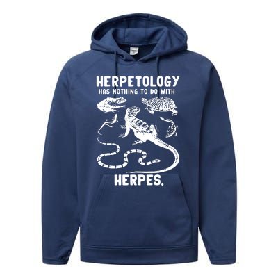 Herpetology Herpes Performance Fleece Hoodie