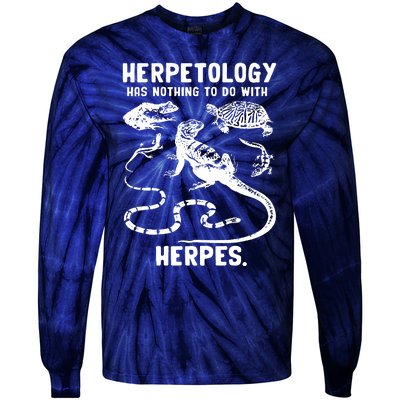 Herpetology Herpes Tie-Dye Long Sleeve Shirt