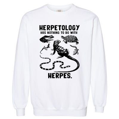 Herpetology Herpes Garment-Dyed Sweatshirt