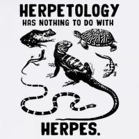 Herpetology Herpes V-Neck T-Shirt