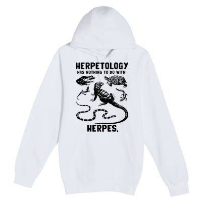 Herpetology Herpes Premium Pullover Hoodie