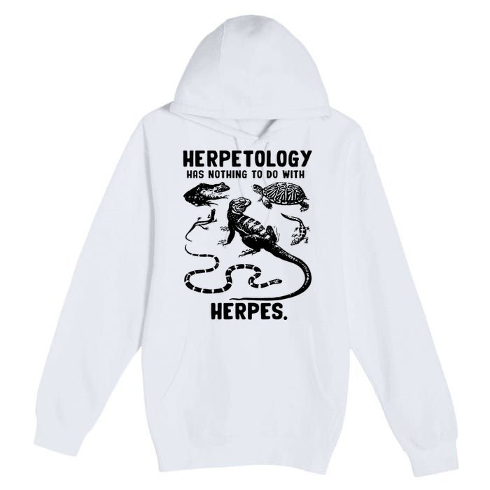 Herpetology Herpes Premium Pullover Hoodie