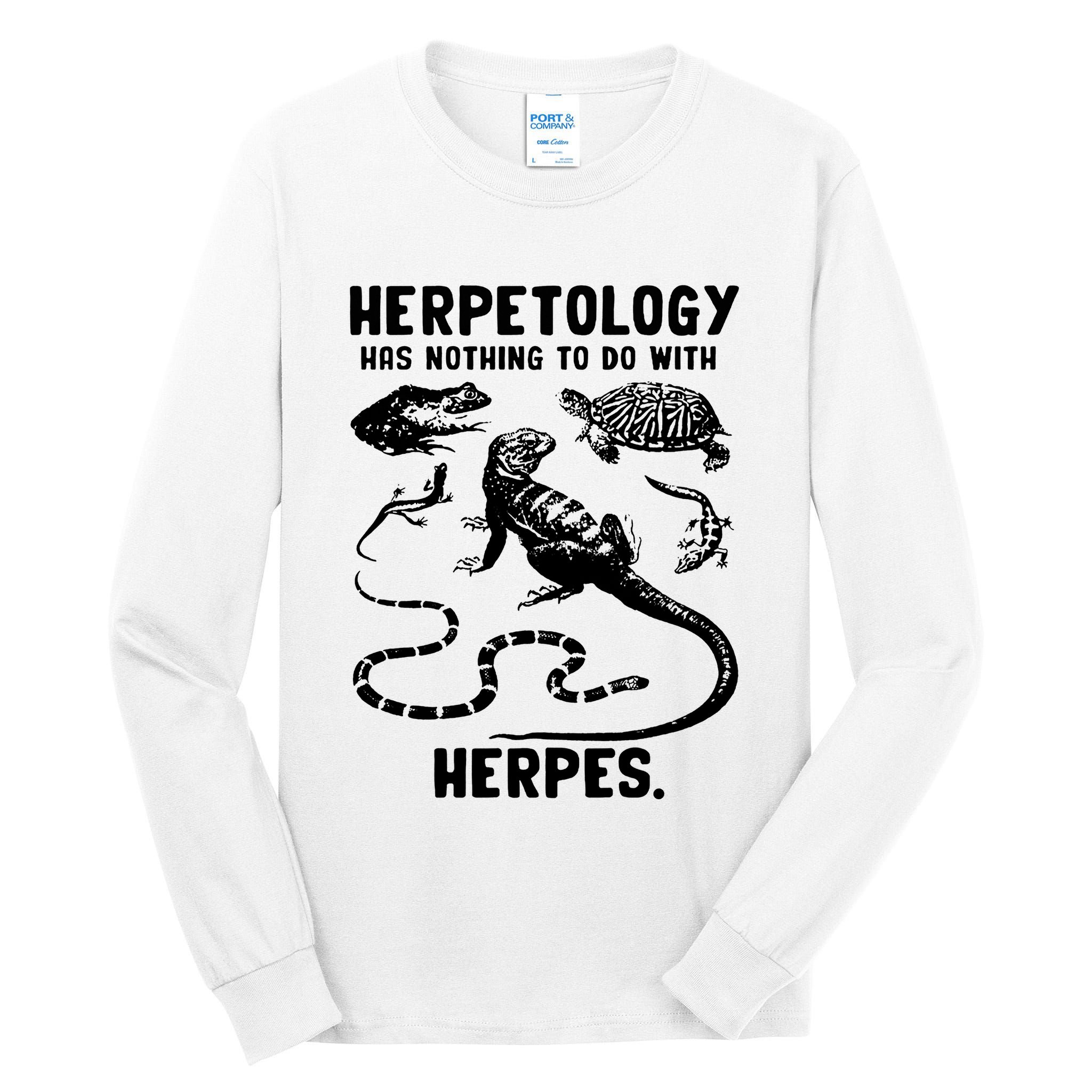 Herpetology Herpes Tall Long Sleeve T-Shirt