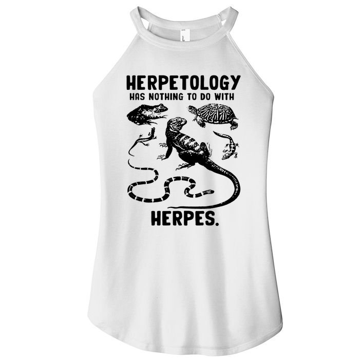 Herpetology Herpes Women's Perfect Tri Rocker Tank