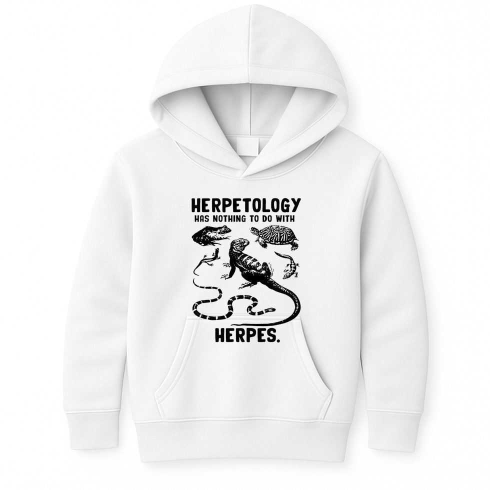 Herpetology Herpes Kids Hoodie