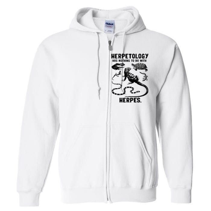 Herpetology Herpes Full Zip Hoodie