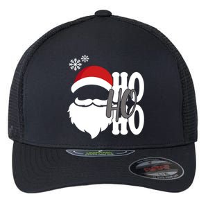 Ho Ho Ho Santa Claus Cozy Christmas Flexfit Unipanel Trucker Cap