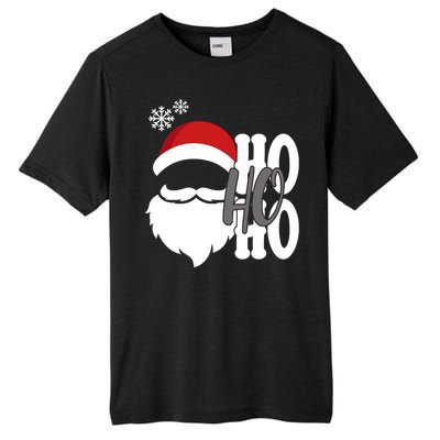 Ho Ho Ho Santa Claus Cozy Christmas Tall Fusion ChromaSoft Performance T-Shirt