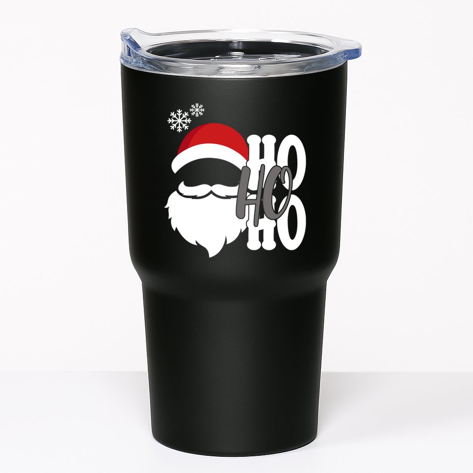 Ho Ho Ho Santa Claus Cozy Christmas Tumbler