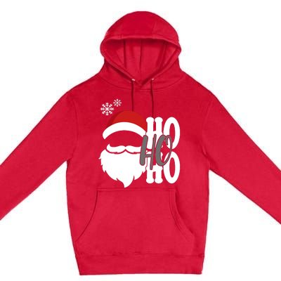 Ho Ho Ho Santa Claus Cozy Christmas Premium Pullover Hoodie