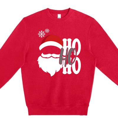 Ho Ho Ho Santa Claus Cozy Christmas Premium Crewneck Sweatshirt