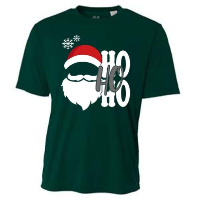 Ho Ho Ho Santa Claus Cozy Christmas Cooling Performance Crew T-Shirt