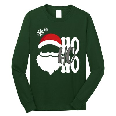 Ho Ho Ho Santa Claus Cozy Christmas Long Sleeve Shirt