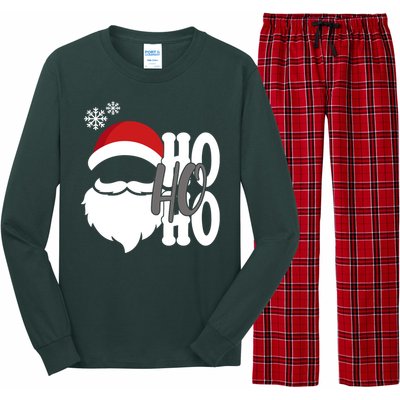 Ho Ho Ho Santa Claus Cozy Christmas Long Sleeve Pajama Set