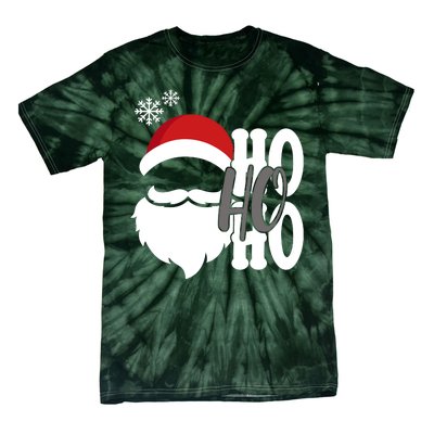 Ho Ho Ho Santa Claus Cozy Christmas Tie-Dye T-Shirt