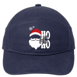 Ho Ho Ho Santa Claus Cozy Christmas 7-Panel Snapback Hat