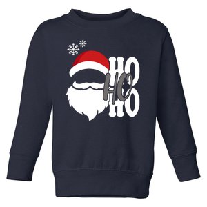 Ho Ho Ho Santa Claus Cozy Christmas Toddler Sweatshirt